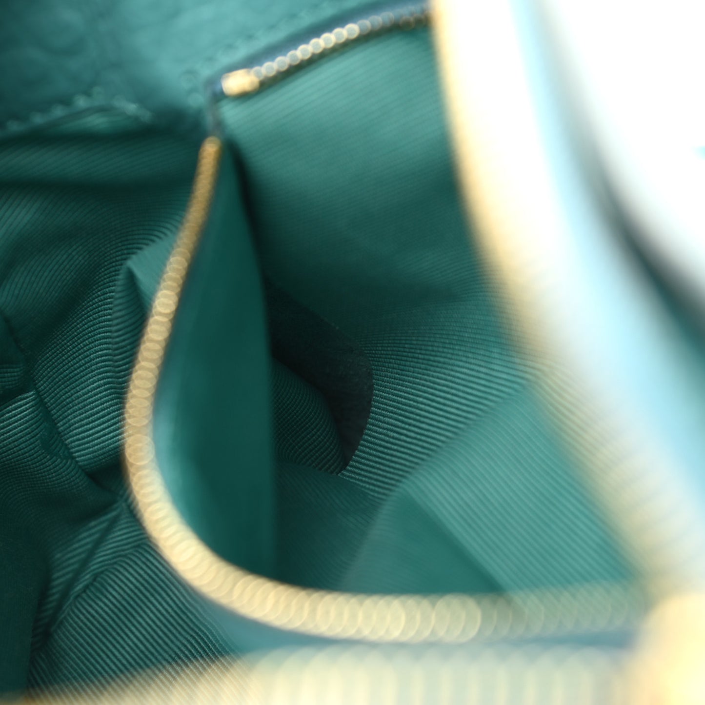 Signature Grain Calfskin Check Embossed Small Chichester Crossbody Clutch Bag Aqua Green
