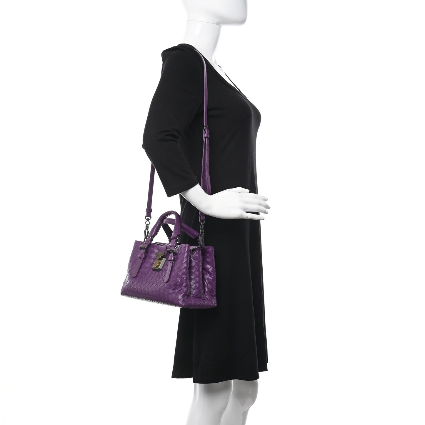 Calfskin Intrecciato Mini Roma Monalisa