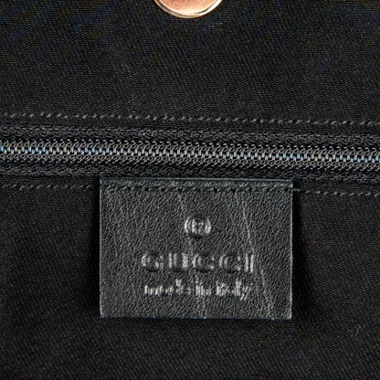 Gucci Monogram Medium New Britt Tote Black 6 of 7