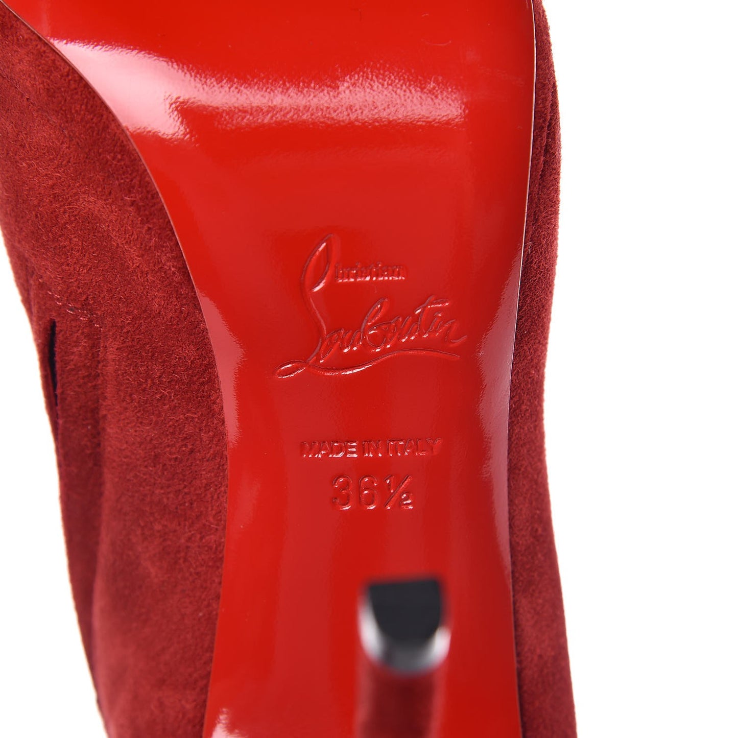 Veau Velours Bella Top 120 Ankle Boots 36.5 Carmin