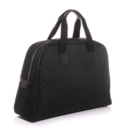 Gucci Denim Monogram Duffle Black 3 of 8