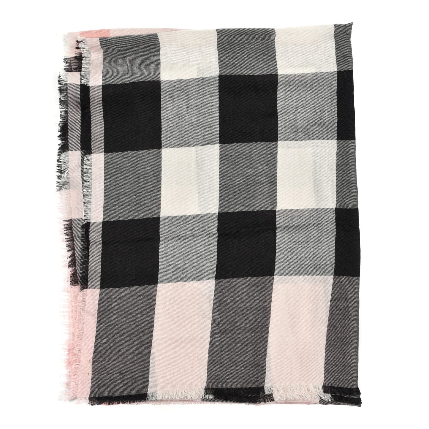 Cashmere Mega Check Scarf Ash Rose