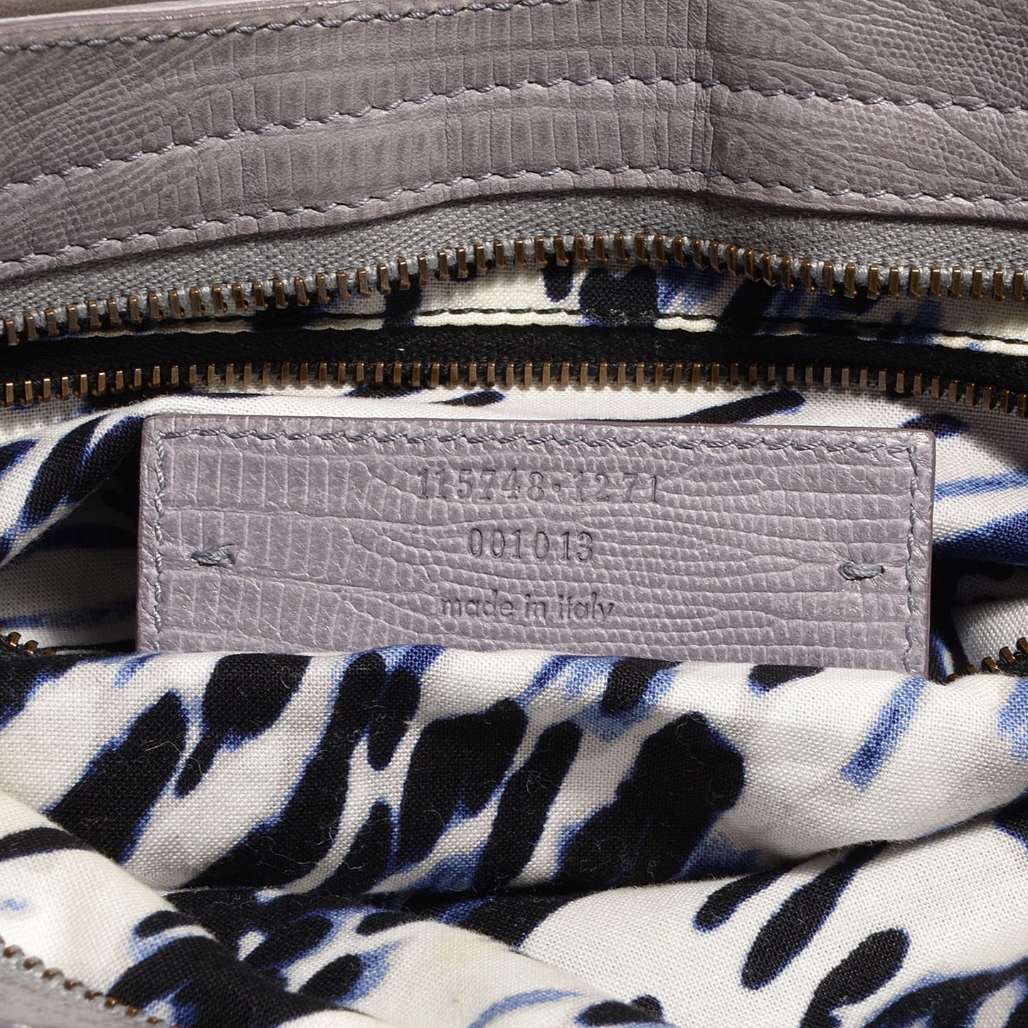 Agneau Lizard Embossed City Fer