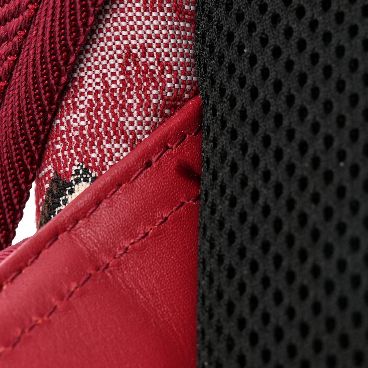 MCM Vintage Jacquard Monogram Mini Backpack Red 16 of 16