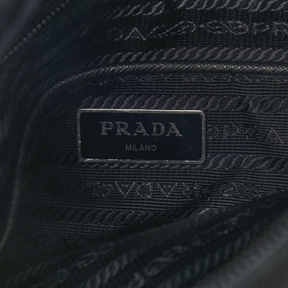 Prada Tessuto Nylon Saffiano Flat Messenger Bag Black 5 of 11
