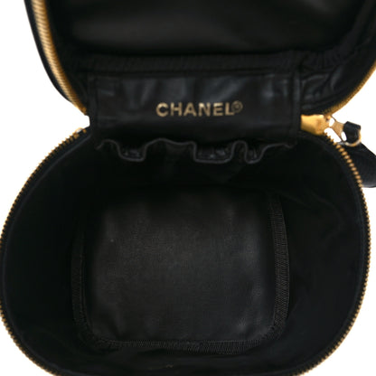 Chanel Caviar Vanity Cosmetic Case Black 5 of 9