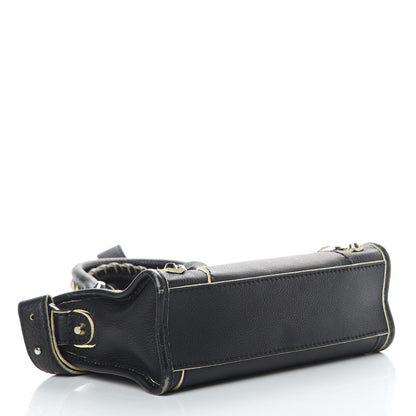 Balenciaga Supple Grained Calfskin Classic Silver Hardware Highlight Mini City Black 4 of 17