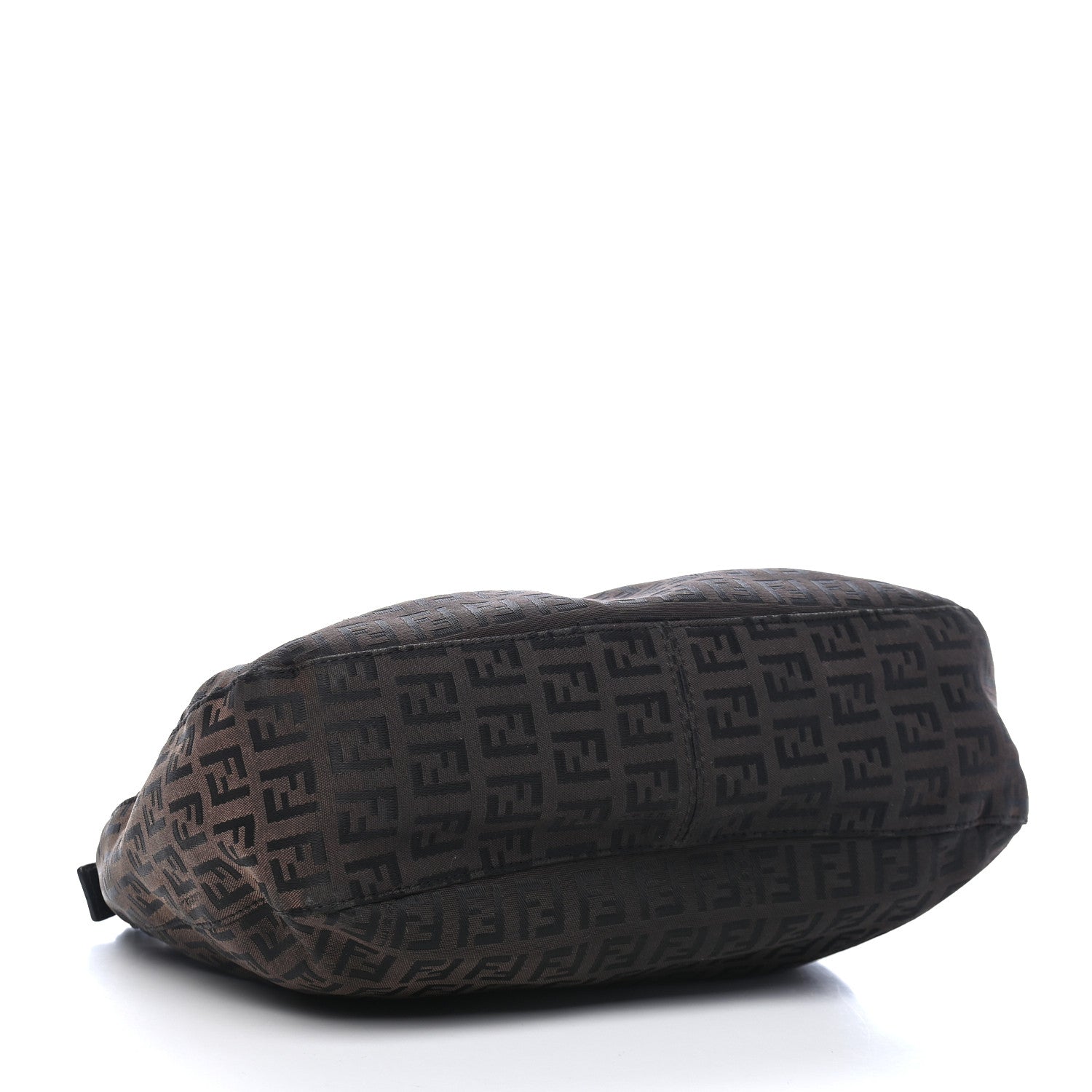 Fendi Zucchino Small Hobo Dark Brown 4 of 9