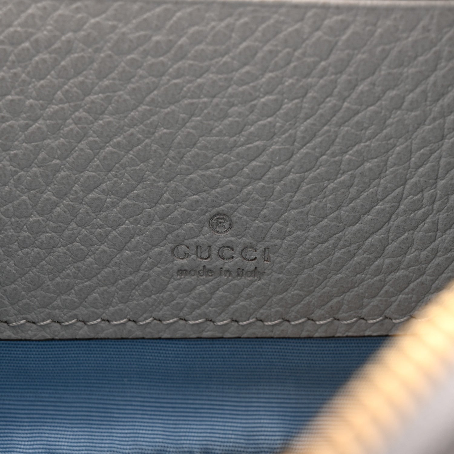 Gucci Dollar Calfskin Super Mini GG Marmont Chain Shoulder Bag Deep Grey 6 of 11