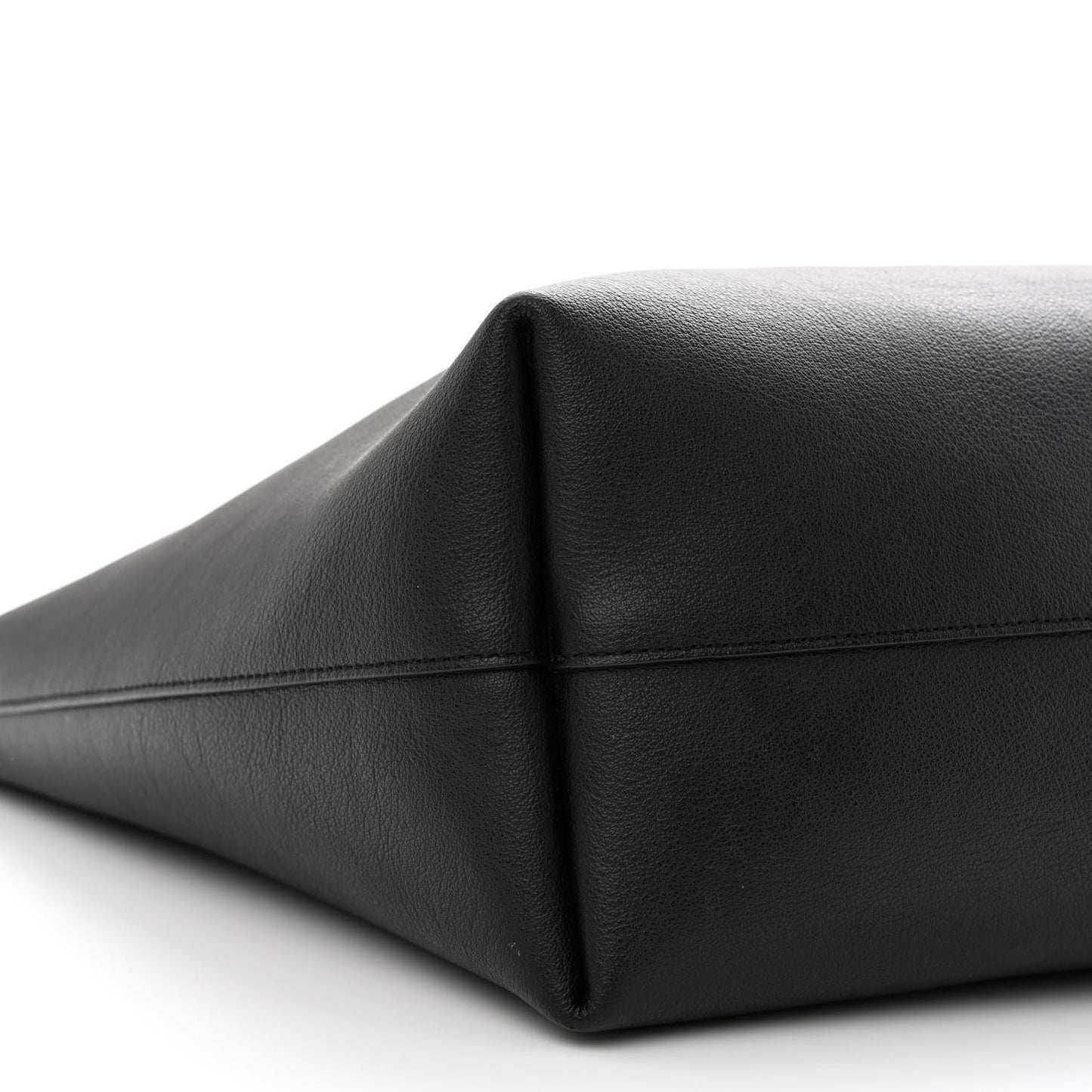 Calfskin Large Shopping Tote Black