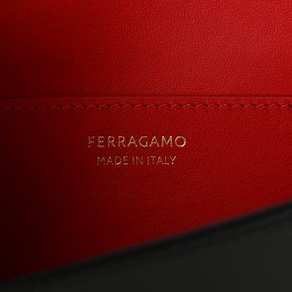 Salvatore Ferragamo Calfskin Mini Double Gancio Bag Black 5 of 9