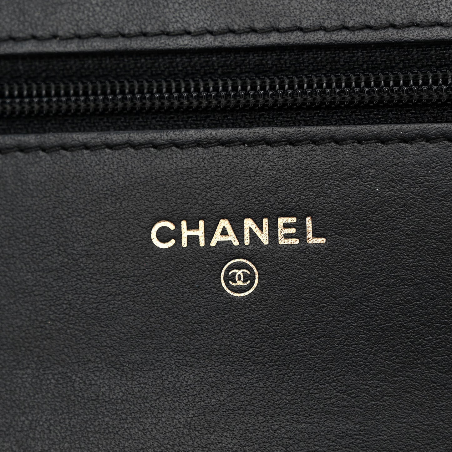 Caviar Quilted Boy Wallet On Chain WOC Black