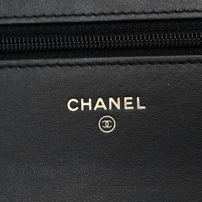 Chanel Caviar Quilted Boy Wallet On Chain WOC Black 6 of 12