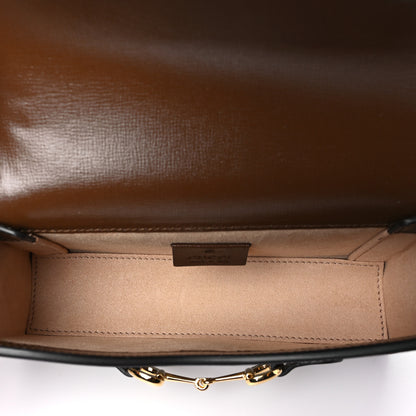 Gucci GG Supreme Monogram Mini Horsebit 1955 Shoulder Bag Beige Brown Sugar 5 of 10