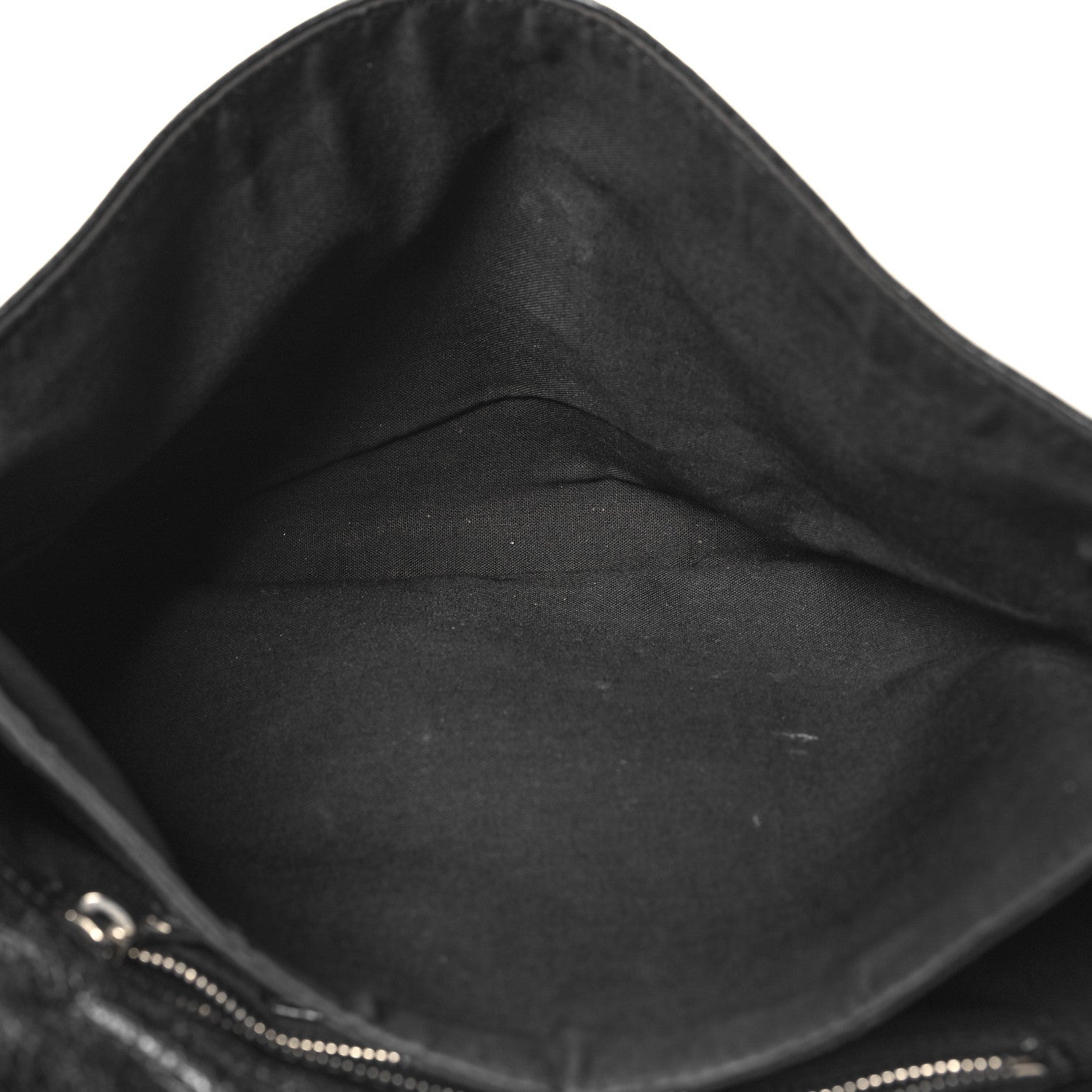 Balenciaga Agneau Giant 12 Silver Hardware Envelope Strap Clutch Black 6 of 14