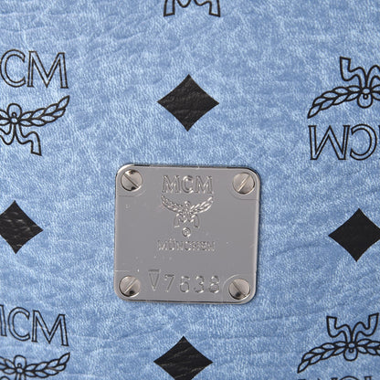 MCM Visetos Reversible Shopper Tote Blue 16 of 16