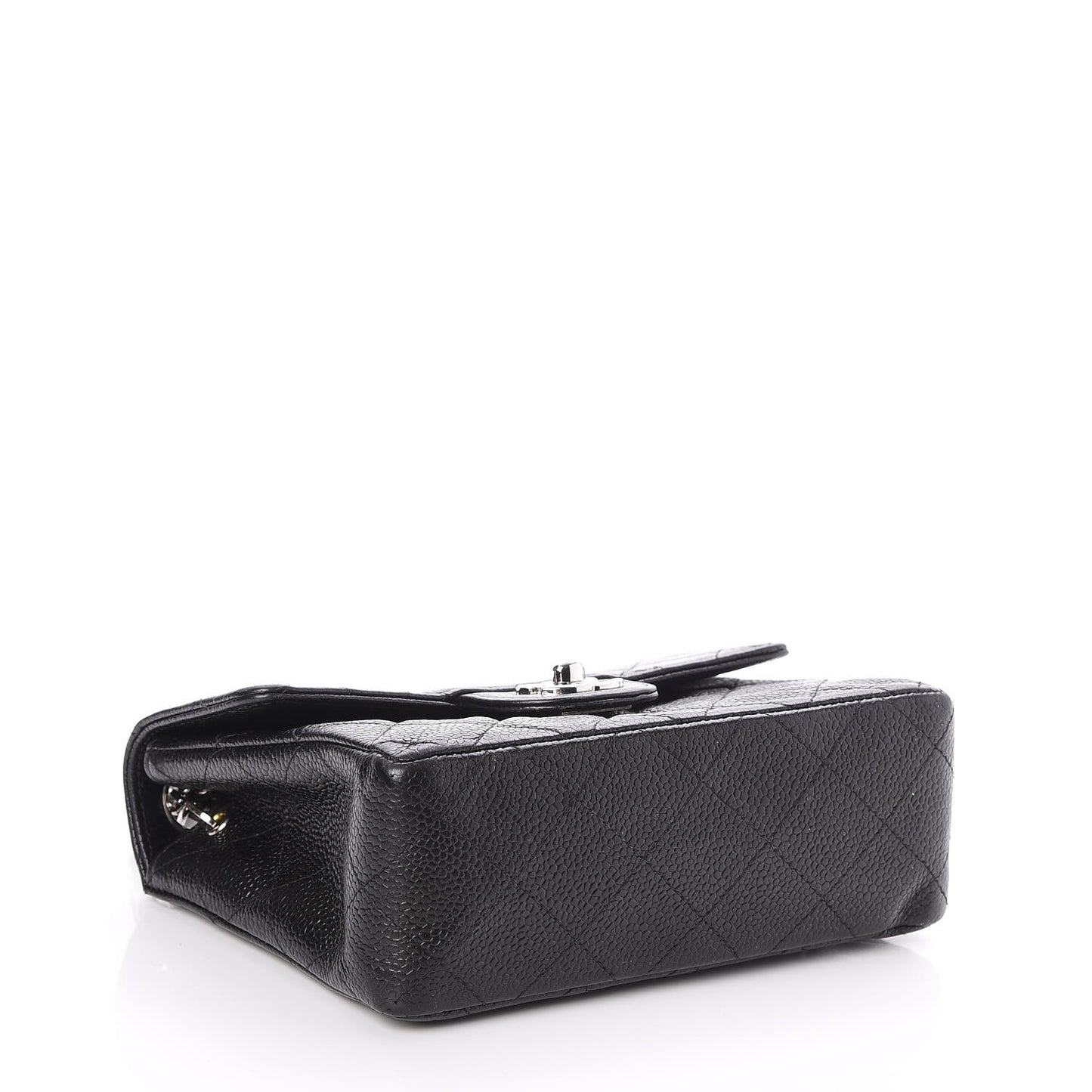 Caviar Quilted Mini Square Flap Black