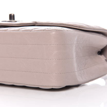 Chanel Iridescent Calfskin Chevron Quilted Mini Rectangular Flap Grey 9 of 9