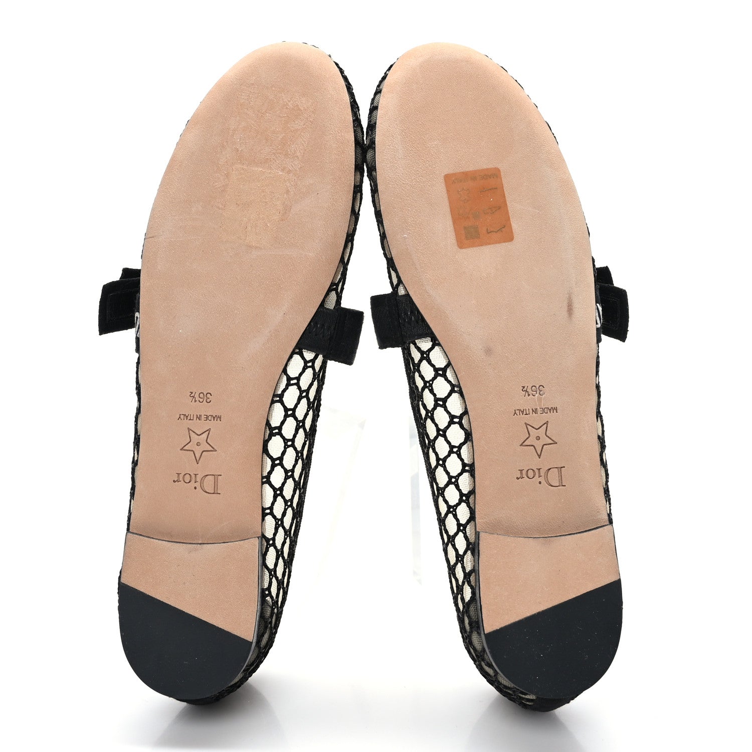 Christian Dior Resille Ribbon Miss J'Adior Ballet Flat 36.5 Black 5 of 8