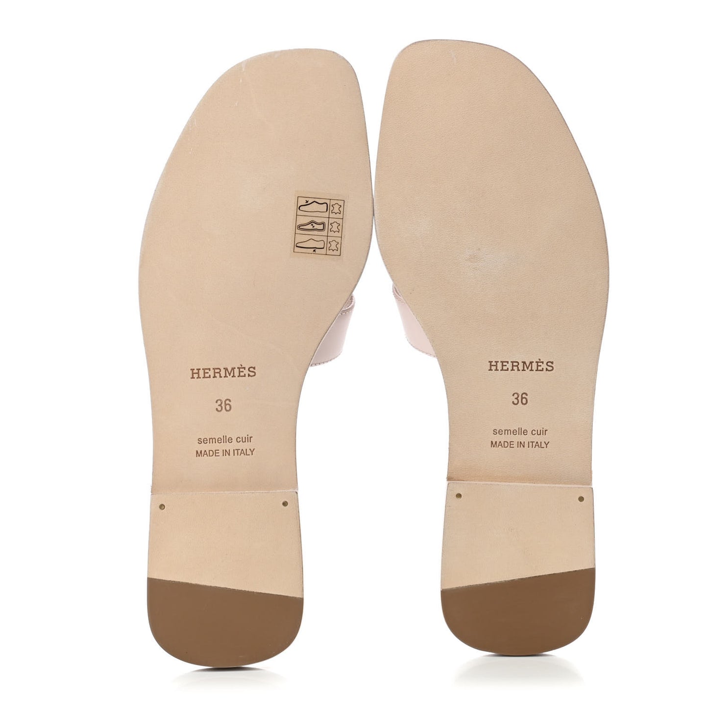 Calfskin Oran Sandals 36 Rose Petale
