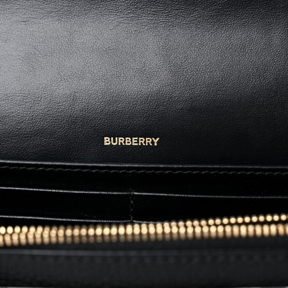 Burberry Grainy Calfskin Vintage Check Hampshire Crossbody Black 5 of 8