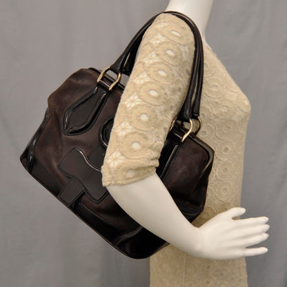 Balenciaga Calfskin Suede Frame Bag 2 of 7