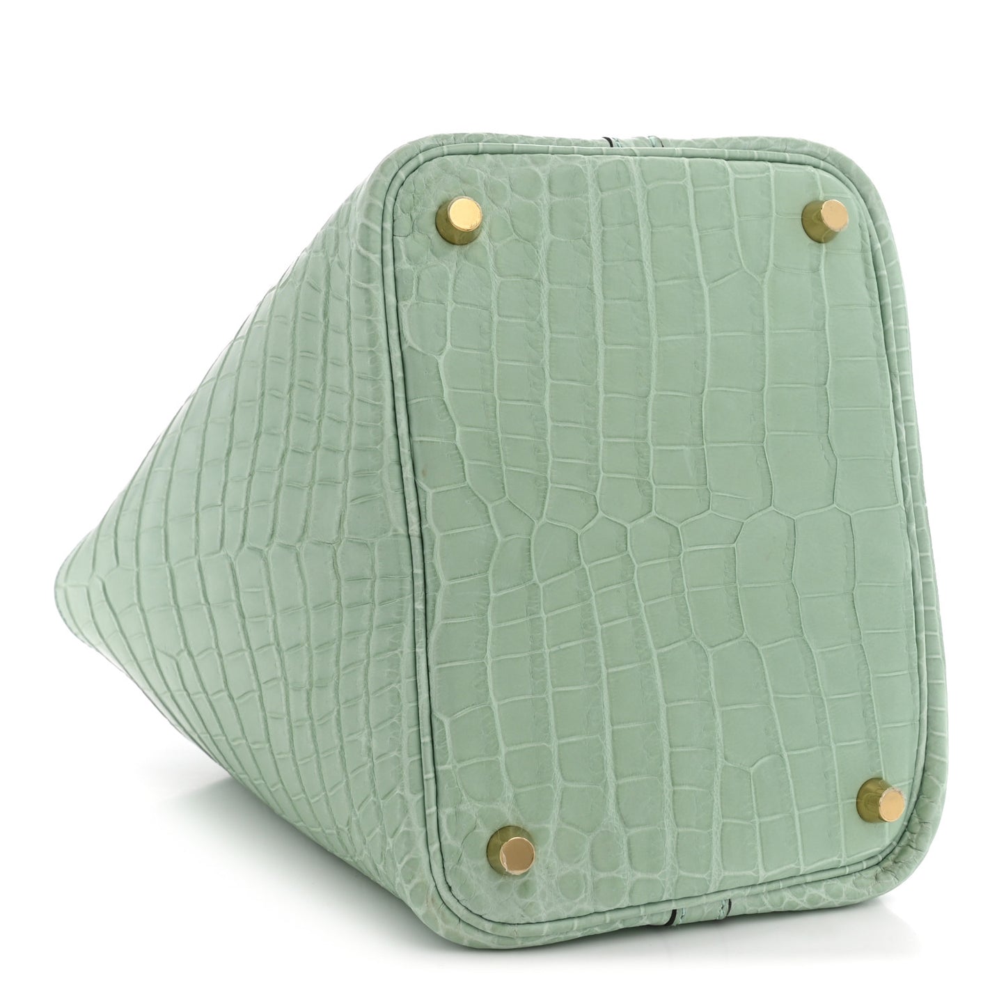 Matte Alligator Picotin Lock 18 Vert D Eau Vert D'Eau