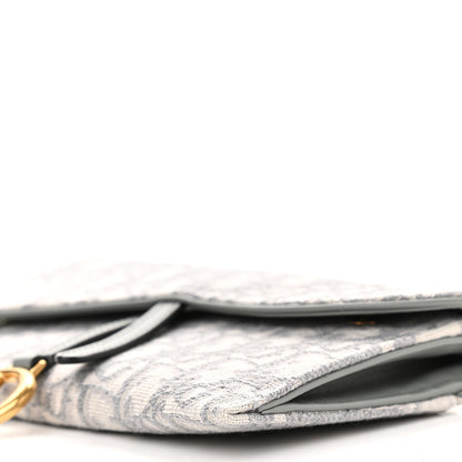 Christian Dior Oblique Saddle Chain Long Wallet Grey 10 of 10