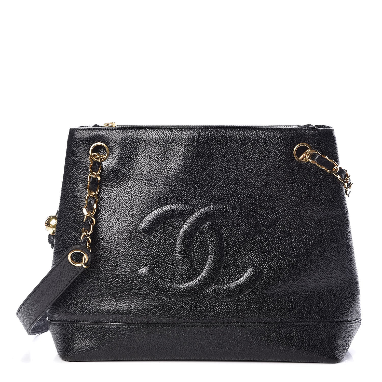 Chanel Caviar CC Shopper Tote Black 1 of 9