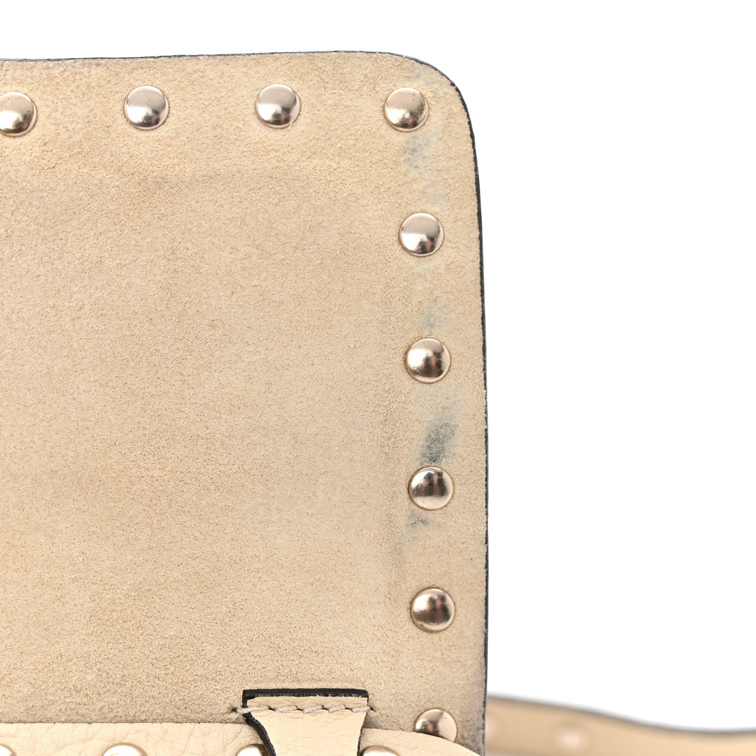 Valentino Garavani Pebbled Calfskin Medium Rockstud Flip Lock Crossbody Bag Light Ivory 10 of 14