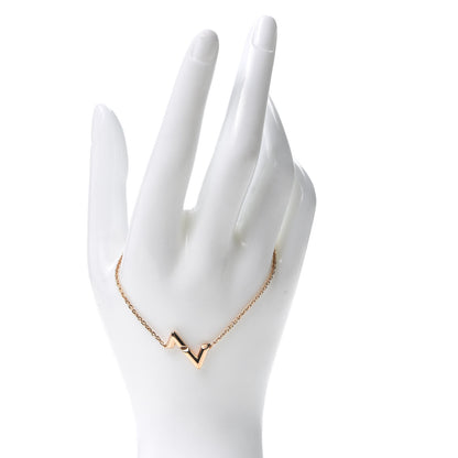 Louis Vuitton 18K Pink Gold Volt Upside Down Chain Bracelet 2 of 6