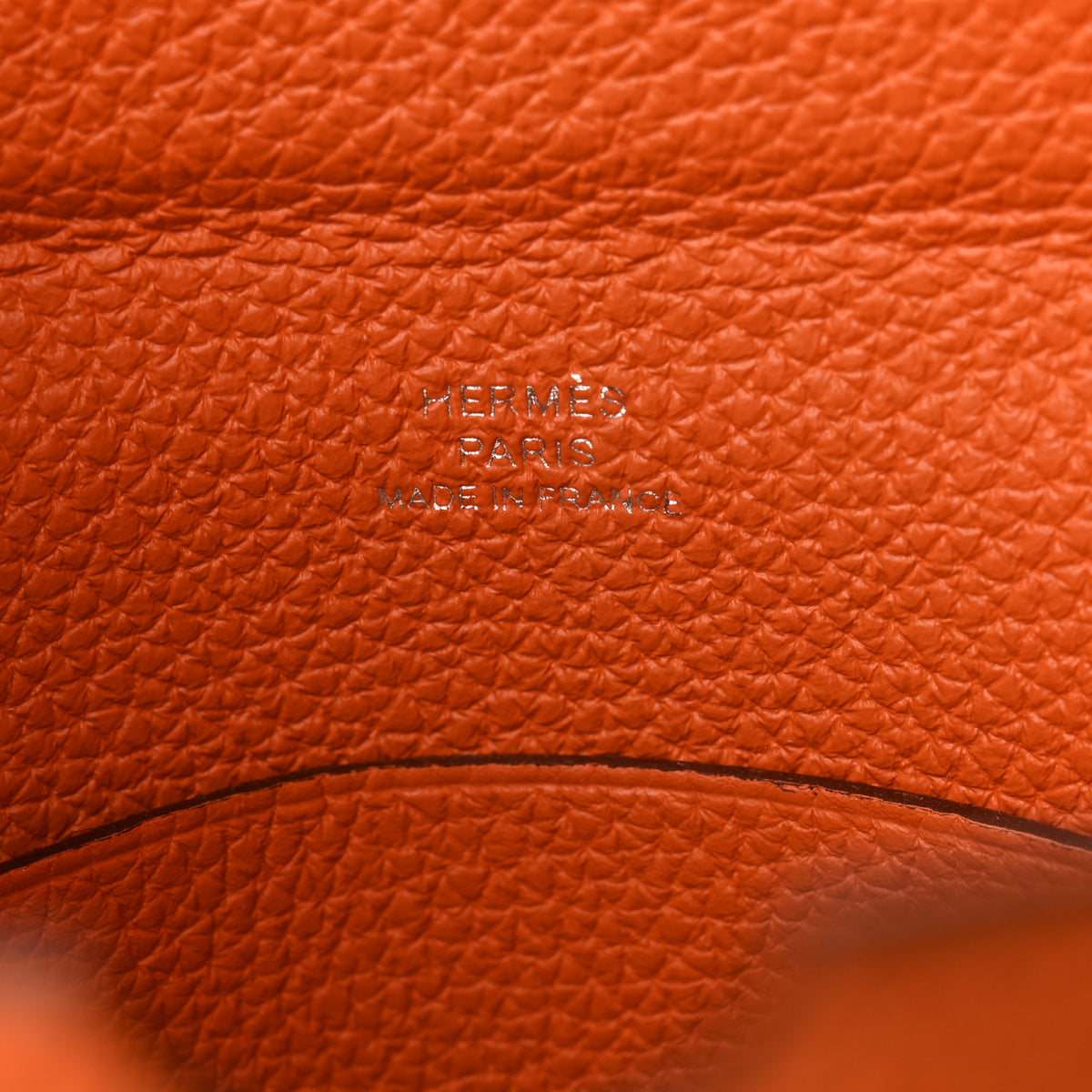 Hermes Togo Videpoches Orange White Bleu Saphir 6 of 9