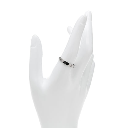Cartier 18K White Gold 3.5mm LOVE Wedding Band Ring 61 9.5 2 of 4