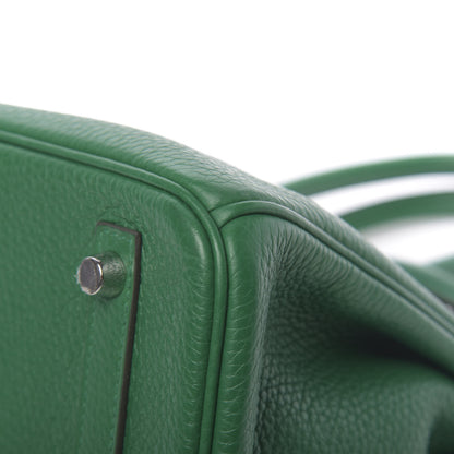 Hermes Taurillon Clemence Birkin 30 Vert Vertigo 9 of 12