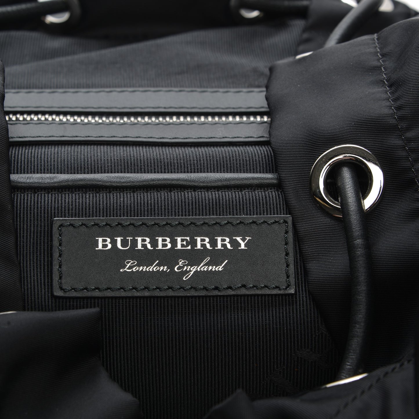 Technical Nylon Large Rucksack Backpack Black
