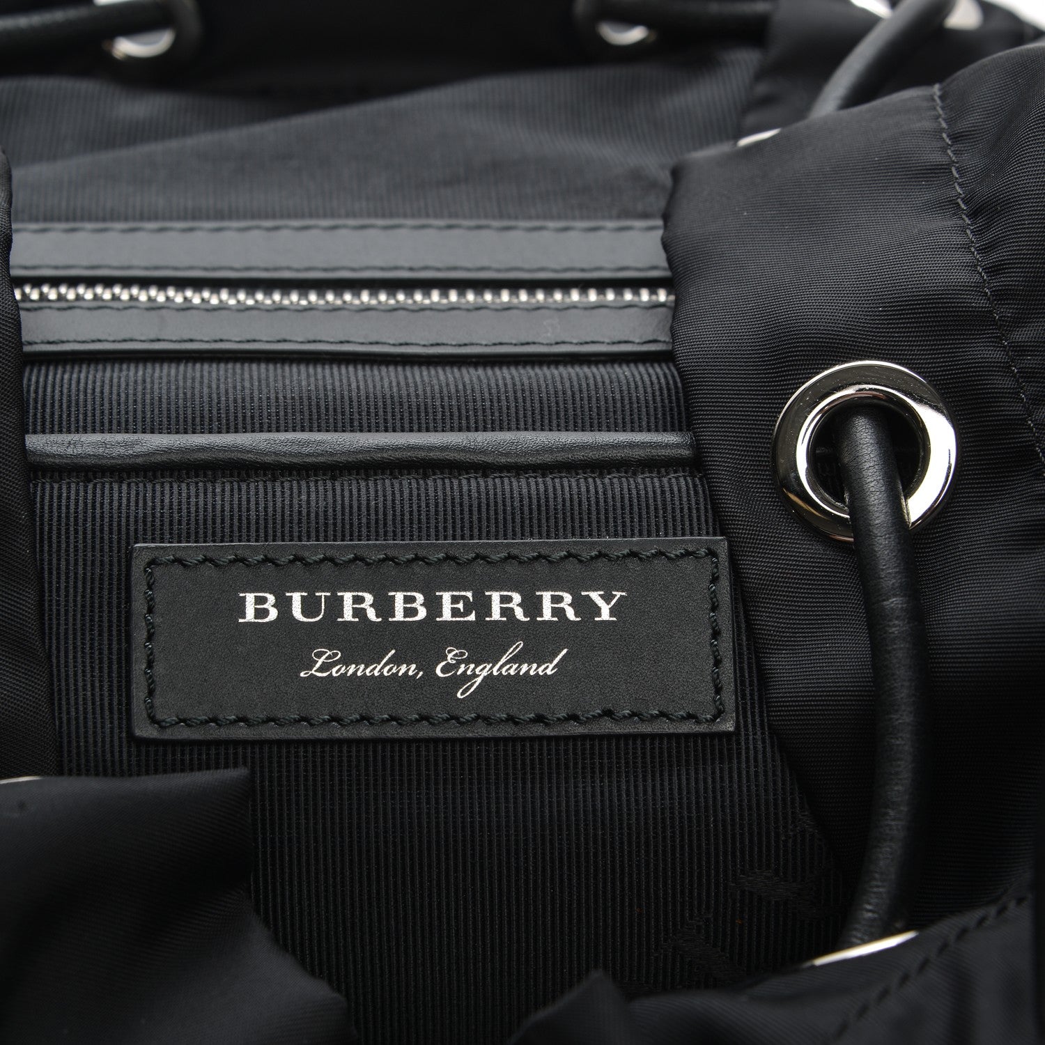 Burberry Technical Nylon Large Rucksack Backpack Black 6 of 6