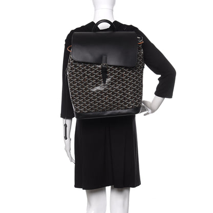 Goyard Goyardine Calfskin Alpin MM Backpack Black 2 of 10