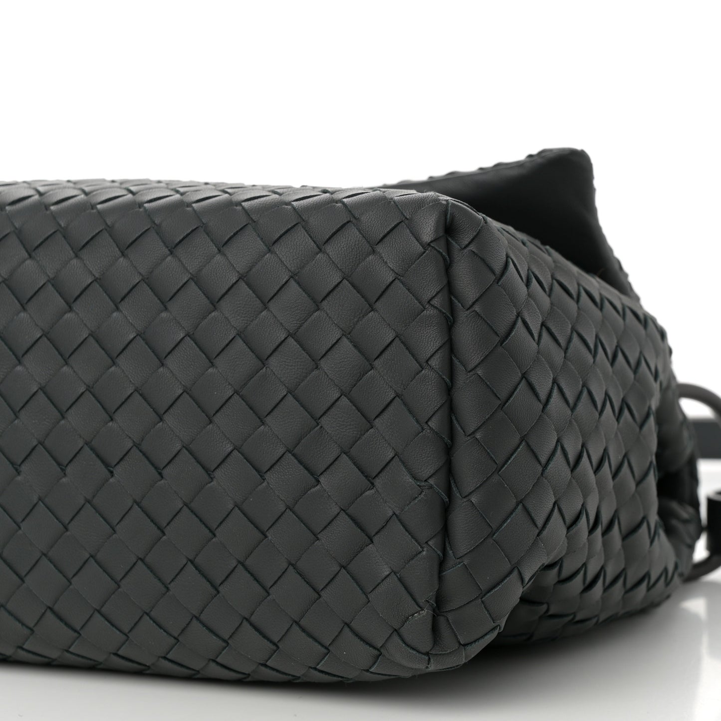 Nappa Intrecciato Flap Shoulder Bag Ardoise