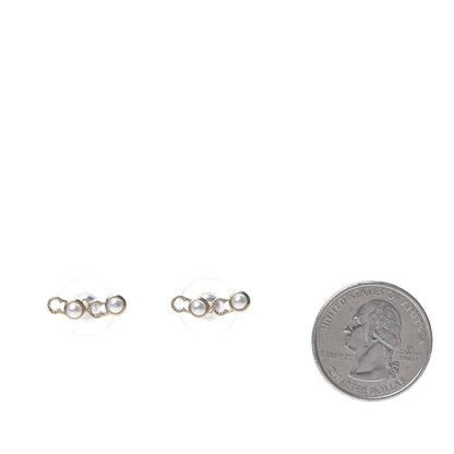 Chanel Pearl Coco Earrings Gold 2 of 5