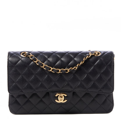 Chanel Caviar Quilted Medium Double Flap Black 1 of 11