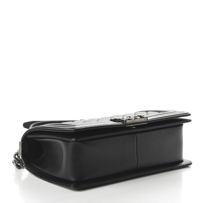 Chanel Lambskin Quilted Medium Boy Flap Black 3 of 10