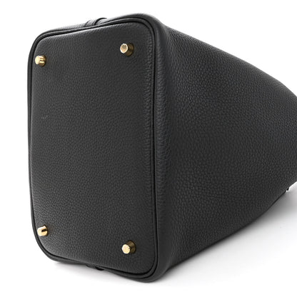 Hermes Taurillon Clemence Picotin Lock 22 MM Black 9 of 9