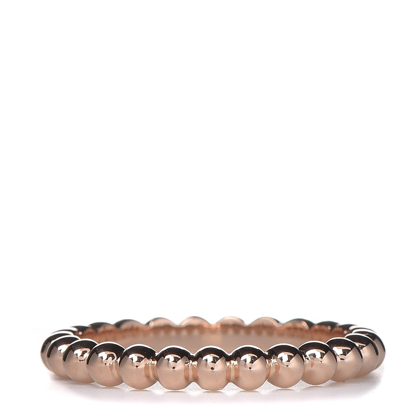 18K Rose Gold Medium Perlee Ring 55 7.25