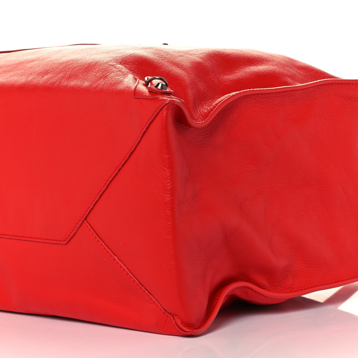 Balenciaga Veau Souple Papier A4 Zip Around Tote Rouge Cerise 10 of 10