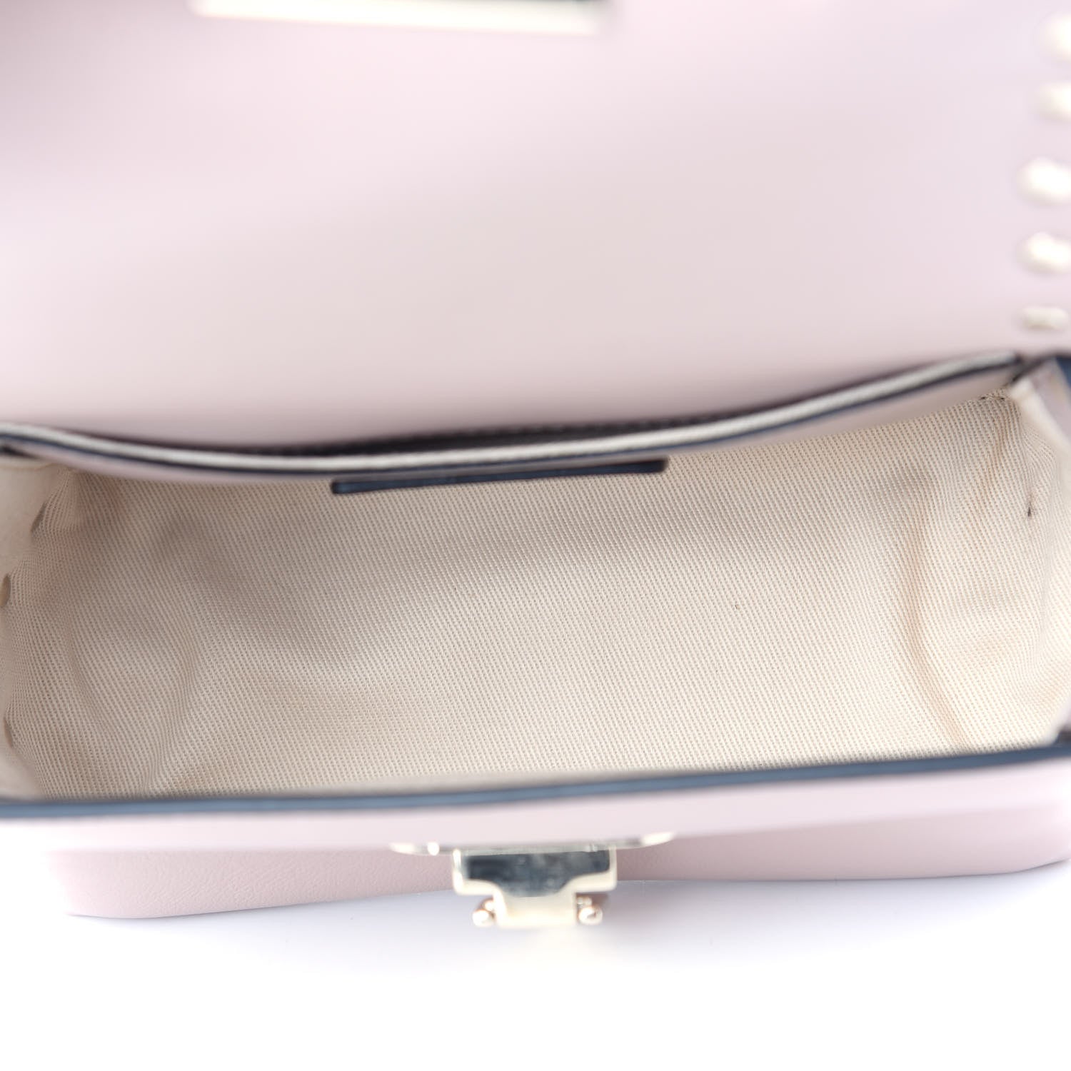 Valentino Garavani Vitello Mini Rockstud Crossbody Bag Poudre 5 of 9