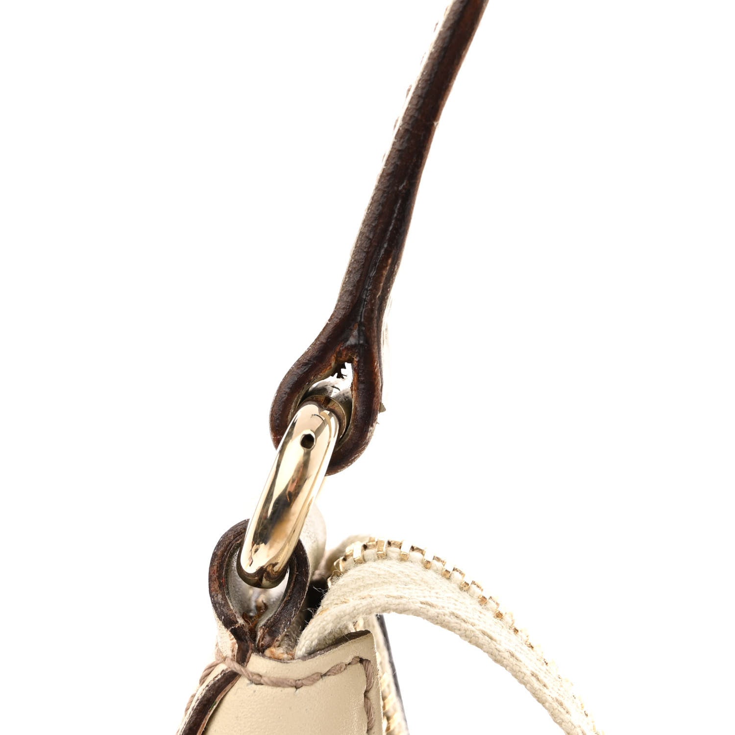 Gucci Suede GG Monogram Small Charmy Hobo Off White Gold 11 of 12
