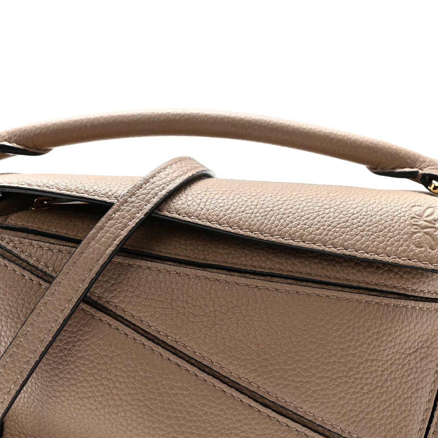 Calfskin Mini Puzzle Bag Sand