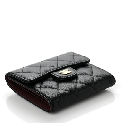 Chanel Caviar Quilted Compact Flap Wallet Black 4 of 8