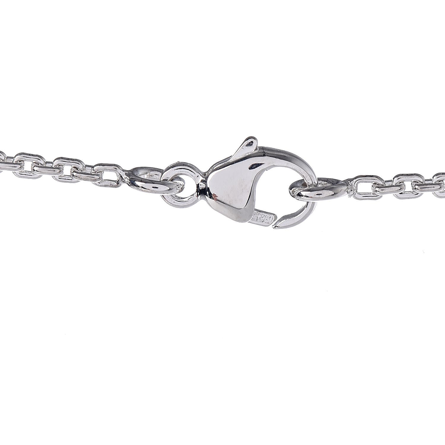 Louis Vuitton Sterling Silver Lockit Necklace 5 of 6