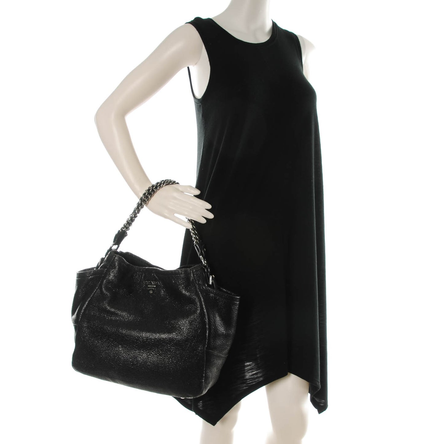 Cervo Lux Shoulder Bag Nero Black